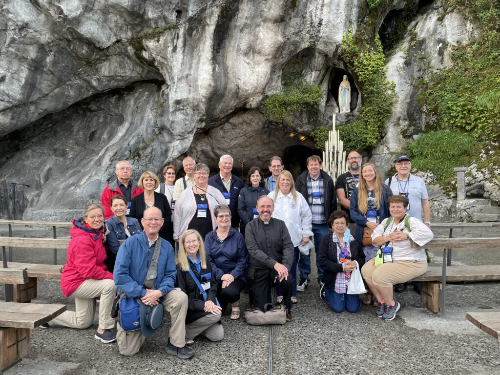 LINK FIXED Early Mass at the Lourdes Grotto; tour of the Shrines; Talk